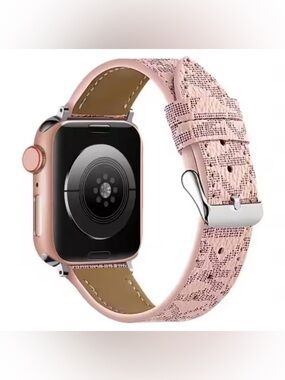 Pink Michael Kors Watch Leather Band 38/40/41 mm